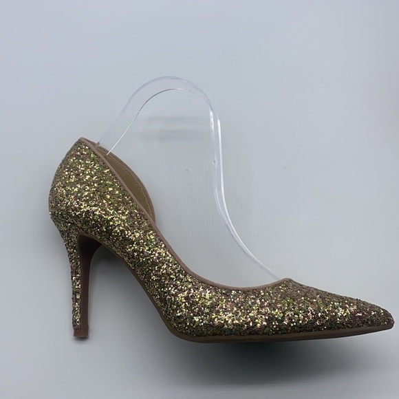 Jessica Simpson - Livvy Dusty Gold Glitter High Heels Size 8 - Picture 5 of 15